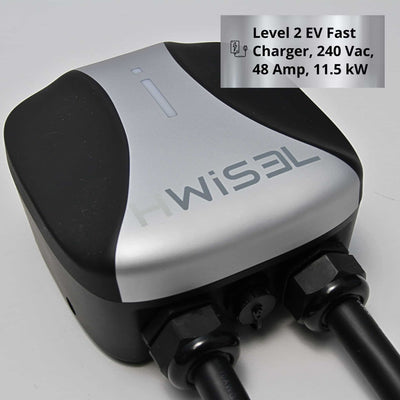 HWisel HEVC19 Smart Charging Station Image Level 2 Fast Charger 240 Vac, 48 amp, 11.5 kW with Charger Plan Image Size 2040x2040