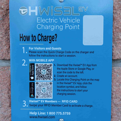 Hwisel EV Smart Charger Commercial Level 2, 48 Amp, EVSE 11.5 kW