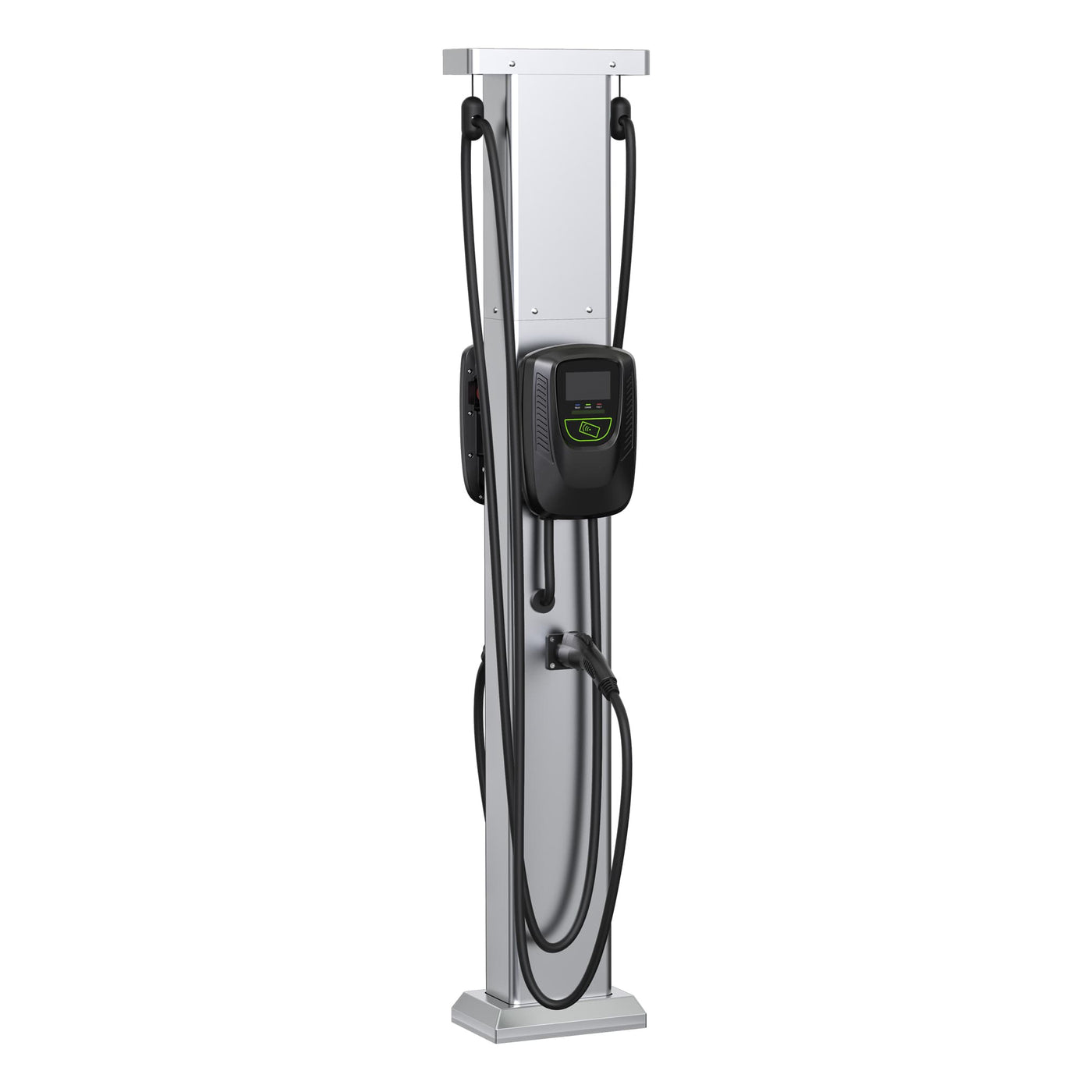 Hwisel EV Smart Charger Commercial Level 2 48 amp x2 with Stand 3 Image Size 2040x2040