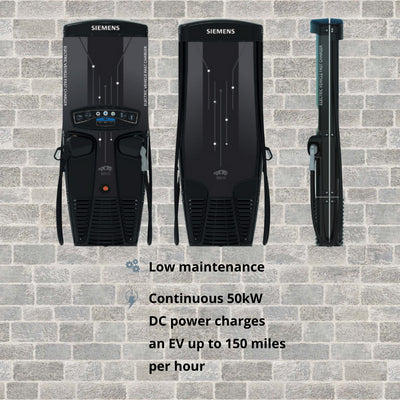 VersiCharge Ultra 50 kW Level 3 DC Fast Charger  charges an EV up to 150 miles per hour